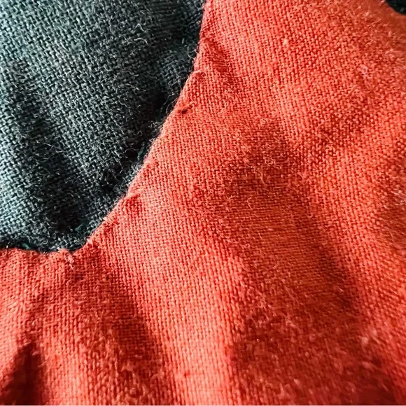 Vintage Rustic Handmade Appliqué Quilt – 52” x 52” - Picture 5 of 10